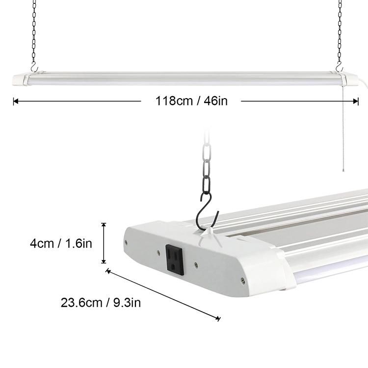 46 Inch High-Low Swivel Ultra-Bright LED Linkable Shop Light