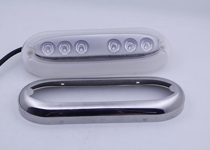 Waterproof IP68 White Blue Stainless Steel Ring Marine LED Light Boat Courtesy Light