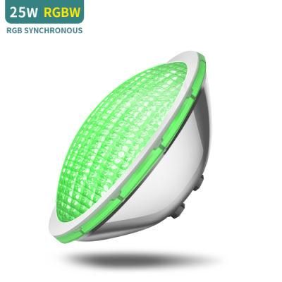 25W AC12V IP68 RGBW 100%Synchronous Control PAR56 LED Swimming Pool Light