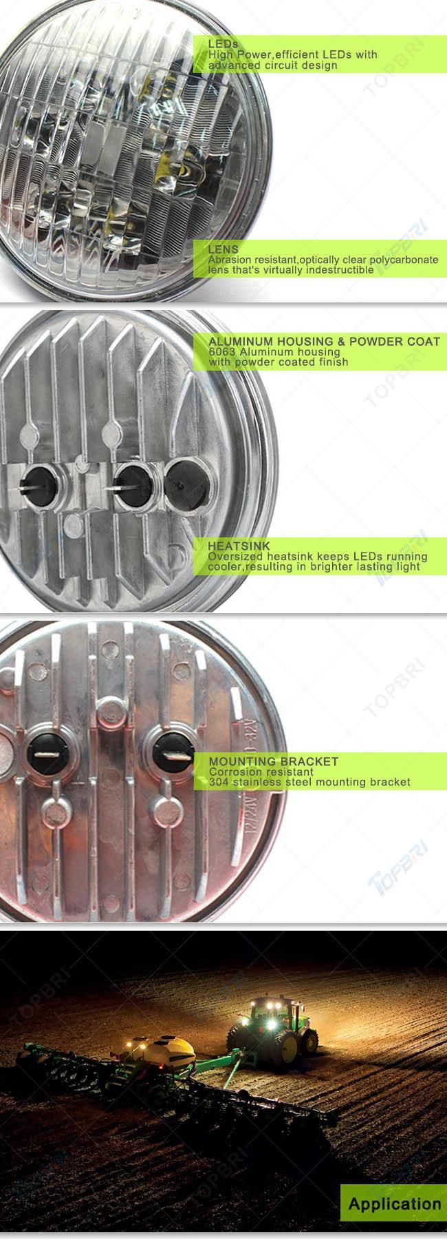 Cheapest 4.5inch 18W PAR36 LED Tractor Headlights for Farm Machinery