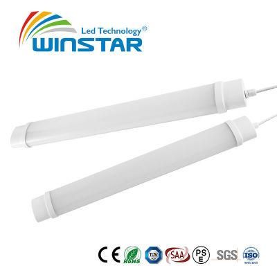 IP66 18W 36W 50W PC LED Tri-Proof Light with Epistar SMD2835 Chip