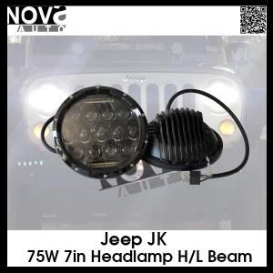 7&quot; 75W Auto Headlight LED Car Driving Work Light for Jeep Wrangler