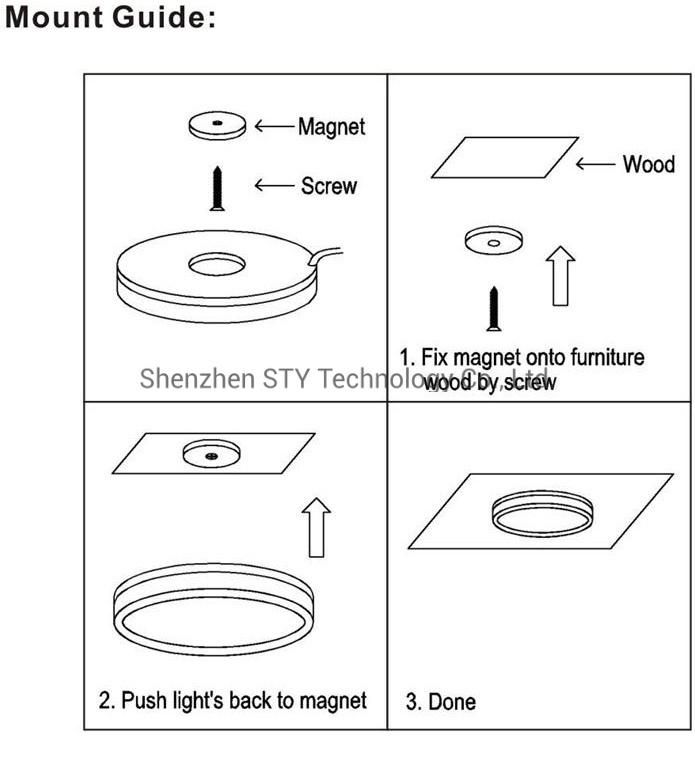 PIR Sensor Aluminum Surface Mounted 12V LED Wardrobe/Counter/Furniture Cabinet Lighting