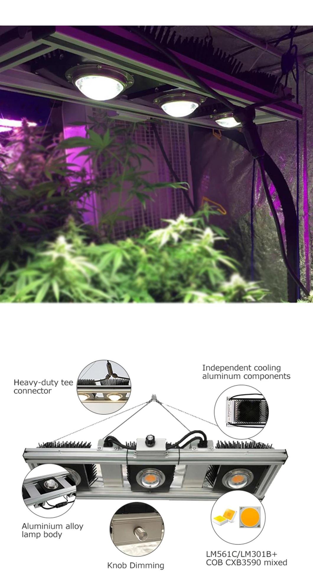 Full Spectrum 3 Year Warranty 2.8 Umol/J Commercial COB 450W LED Grow Light