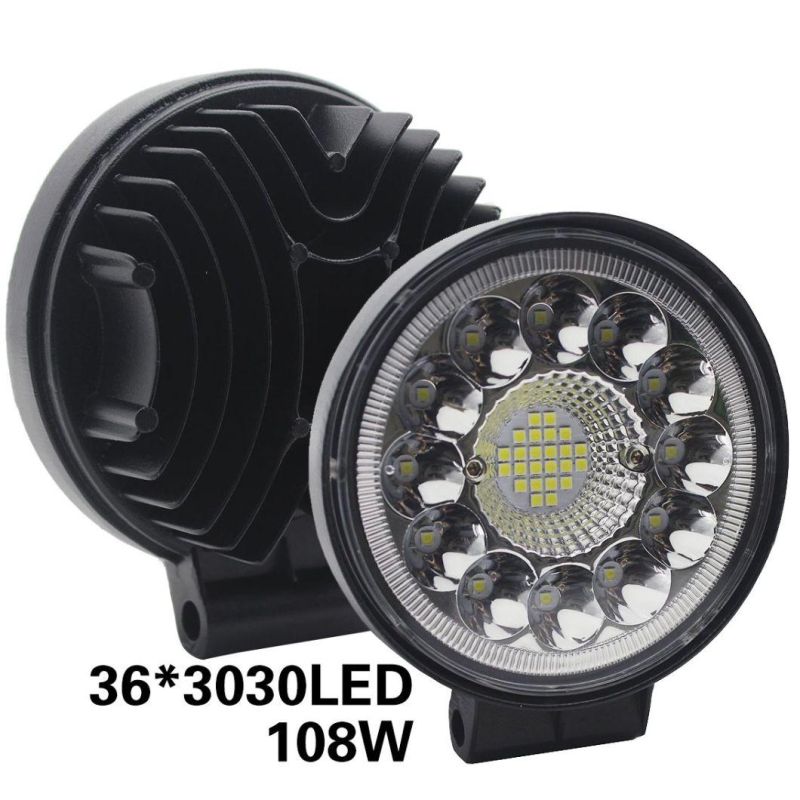 Super Bright 4 Inch LED Work Light 12V 24V 123W 108W LED Spot Flood Driving Light Car 4X4 Tractor ATV Truck Offroad Lights