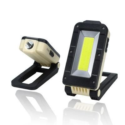 Hot-Selling 600 Lumens Rechargeable Portable Inspection COB Work Light with Strong Magnet