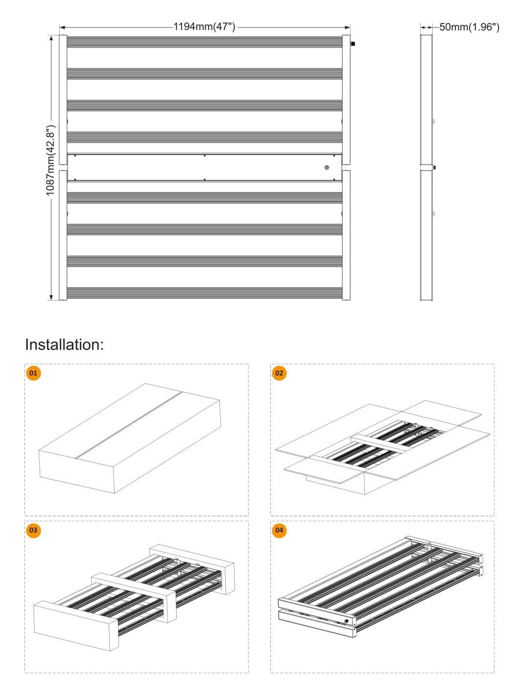 BLE Commercial Project Supply Greenhouse LED Grow Light Samsung Lm301b High Ppfd Dimming Timer Rj14 Intelligent Control