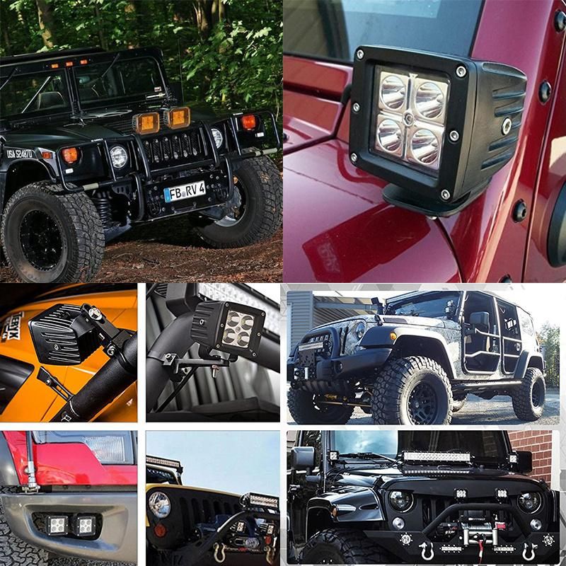 16W LED Work Light 12V 24V off Road 4X4 Tractor Trailer Boat SUV Truck ATV Driving Light