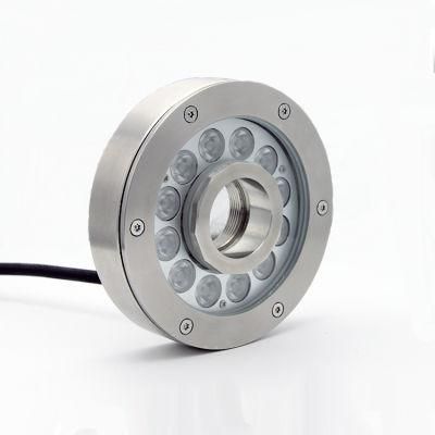 12W Full Color Round LED Water Jet LED Fountain Light