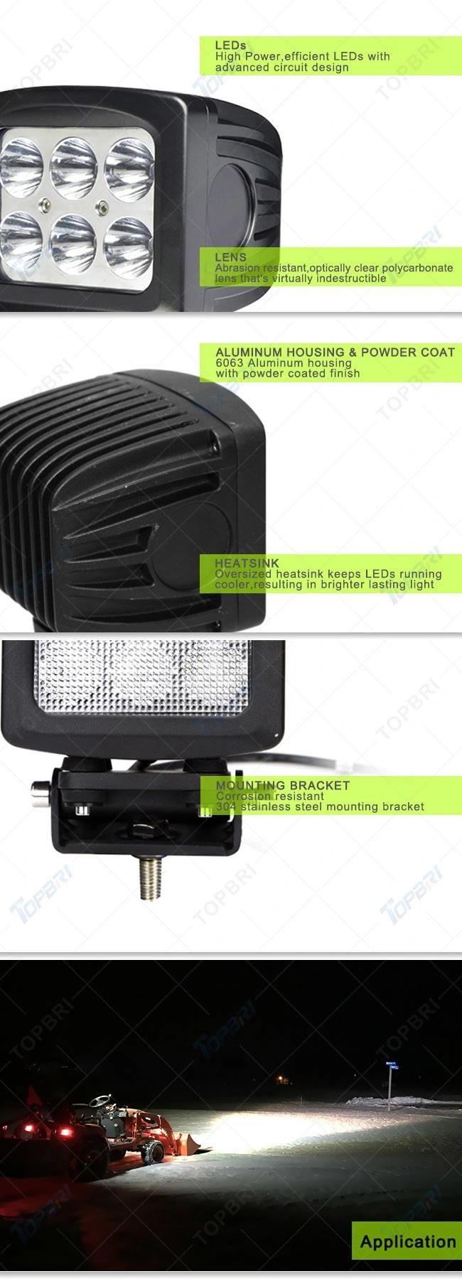5.2" 60W Square Shockproof CREE LED Mining Light for Truck