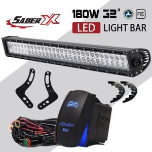 180W 32 Inch Straight LED Light Bar with Windshield Mounting Brackets for 2013-2016 Polaris Rzr 1000 2015 Rzr 900 Models