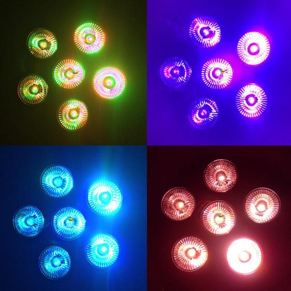 6X18W RGBWA UV 6in1 Indoor Battery Powerd Wireless DJ Disco LED PAR