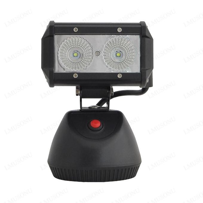 20W Lithium Battery CREE Portable Rechargeable Flashing LED Work Light