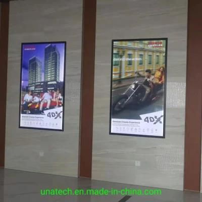 Slim Menu Caja De Luz Clip LED Landscape Advertising Aluminium Light Box for Restaurants
