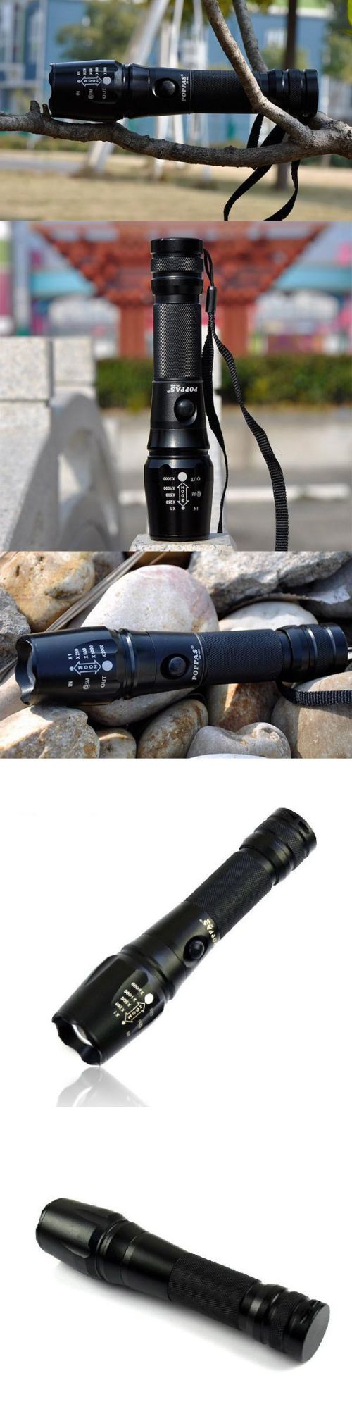 Aluminium CREE Xm-L T6 LED Zoomable LED Flash Torch