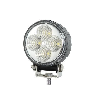 E-MARK Epistar 12W 12/24V 3inch Round Flood LED Reverse Lamp for Truck Offroad 4X4