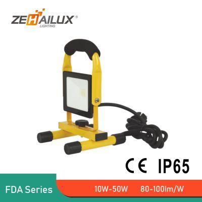 Full Power Outdoor Flood Light with Cable and Power Plug