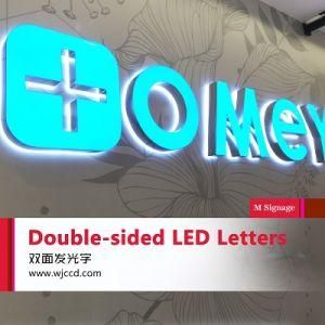 Acrylic Double-Sided LED Letters with Low Power Consumption High Quality for Advertising