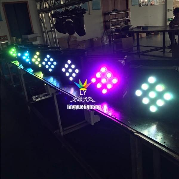 DJ Lighting Battery Powered 9X12W Stage Flat LED PAR