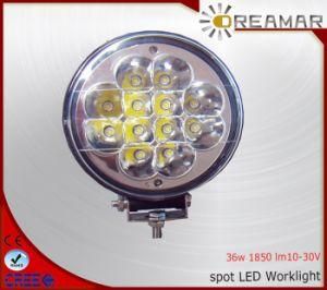 5inch 36W 1830lm Auto Round LED Car Driving Light, IP68 Ce Certification