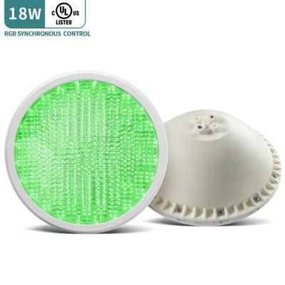 Manufacturers ABS Material 18W 12V RGB IP68 Waterproof PAR56 Underwater LED Pool Lights