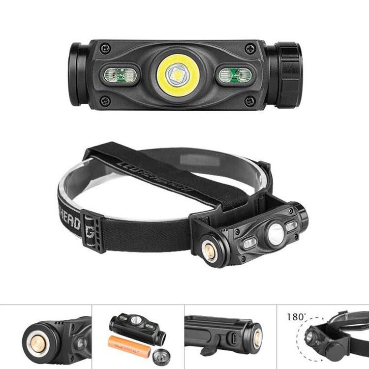 Aluminum USB Charging Waterproof Fishing Riding Strong Head Light