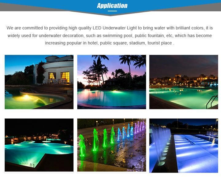 Color Change Pool Light LED Nicheless Wall Pool Underwater Swimming Light 12 Volts