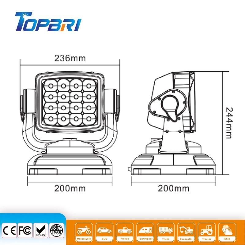 7inch 80watts Truck Trailer Tractor Auto Driving Lamp Portable LED Search Car Working Work Lights