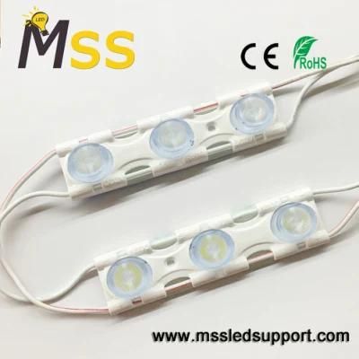 China Super High Brightness 400lm CE RoHS 3LED SMD Waterproof 3030 SMD 3W Injection LED Lens Module for Outdoor Advertising