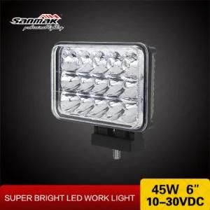 45W Work Light 4&prime;&prime;x6&prime;&prime; High Power Rectangular LED Driving Lights