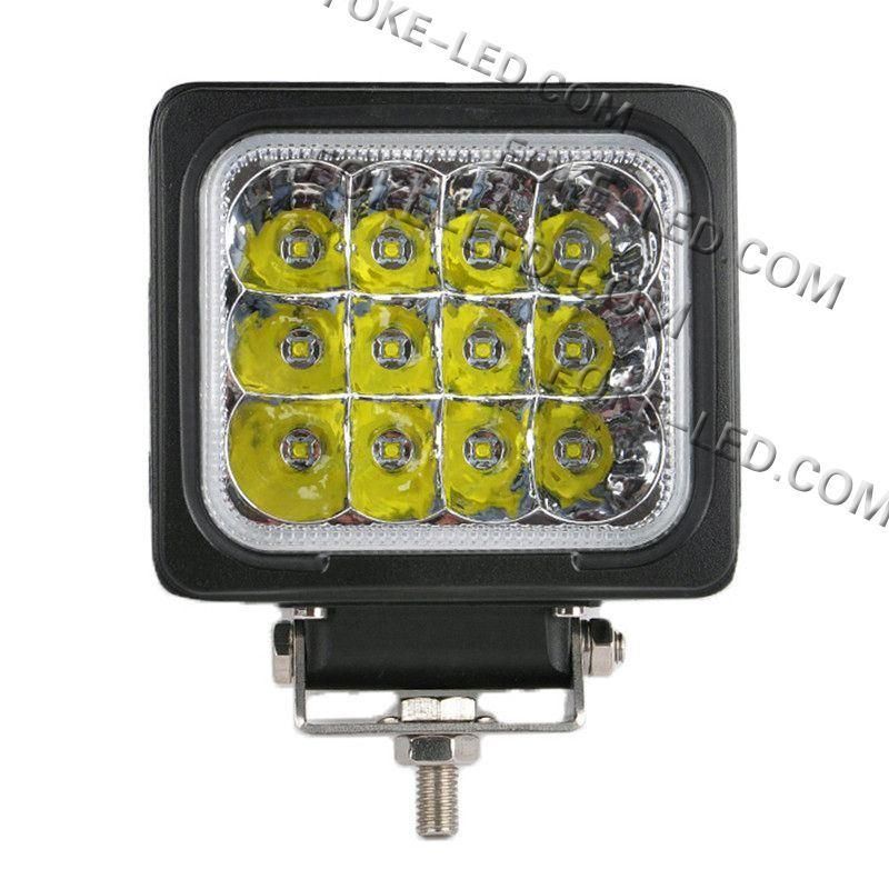 High Power 60W CREE LEDs Flood Beam 5 Inch Square LED Work Light