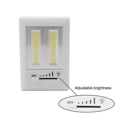 Brightness Adjustable Dimming COB LED Wall Mount Light Switch