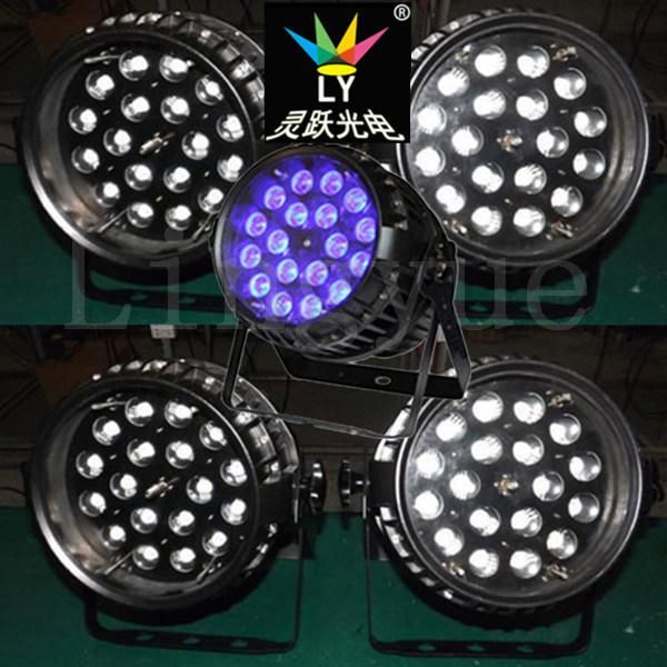 18PCS 18W Rgbwauv IP65 Waterproof LED Zoom PAR Outdoor