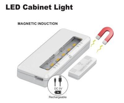 Indoor Lighting Magnetic Induction Sensor LED Cabinet Light 2*AAA Battery