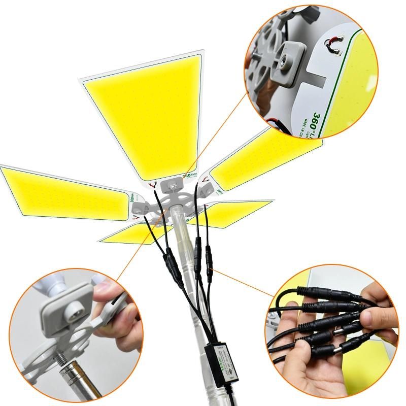 Guangzhou Factory Customized 12V LED Multifunction Outdoor Telescopic Lamp Rod Fishing COB LED Camping Light