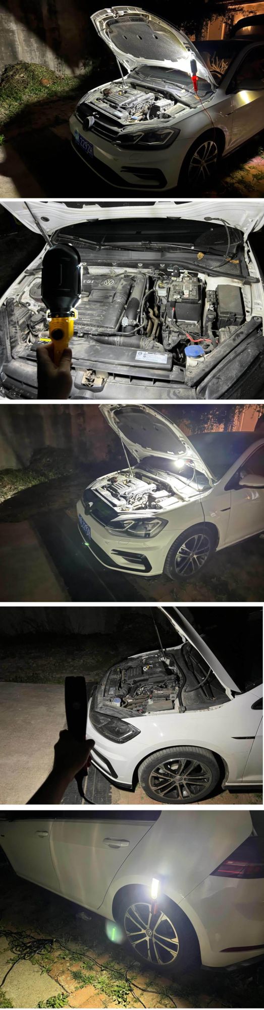 Chinese Factory Wholesale 110V/220V/224V Portable Hand Carry Long Wired LED Work Light with Hook Magnet for Car Repair and Warehouse High Quality in Low Price