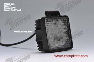 27W Car LED Work Light, Used for Heavy Duty, Truck