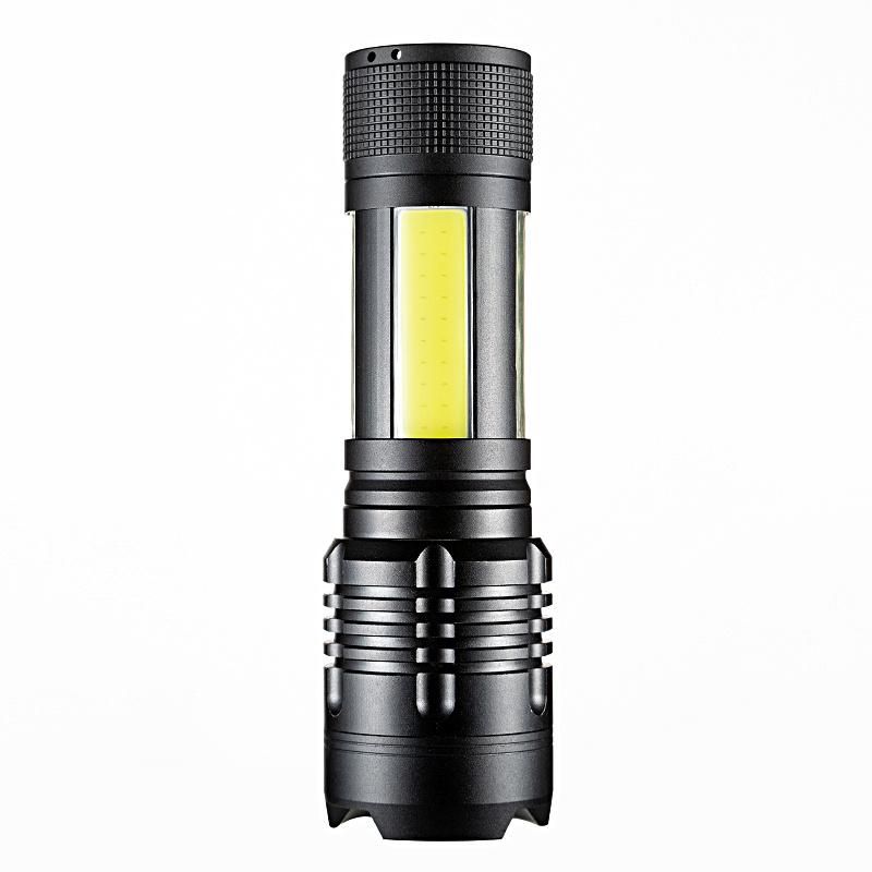Strong Aluminum Housing 360° 4 Faces Battery Powered Rechargeable Waterproof LED Work Camping LED Flashlight
