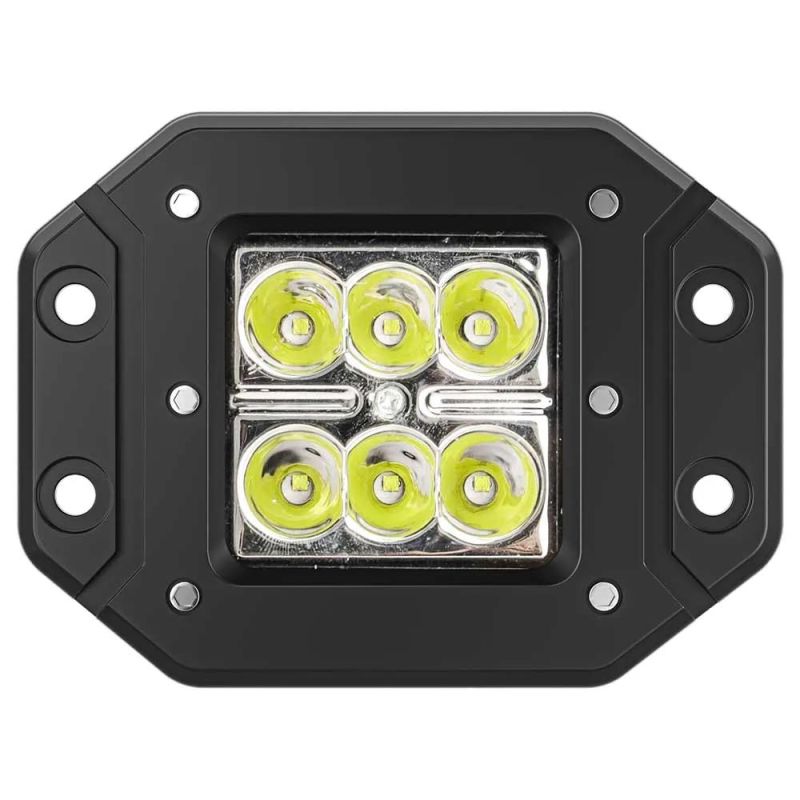 Dxz Ultra Bright 6LED 9-80V Light Bar Work Light Fog Lamp for Driving Offroad Boat Car Truck 4X4 SUV Jeep LED Rectangle Square Light