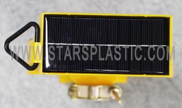 Portable LED Strobe Traffic Warning Solar Barricade Light for Barrier in Construct Work Zone