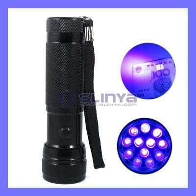 Slim Flashliht Torch 12 LED UV Black Light Urine Detector Stain Finder Pet Tool Money Checker Nail Gel (SL-8705)