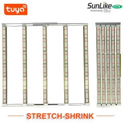 730W Retractable Greenhouse Hydroponic Systems Plant Lamp 5 Bar LED Grow Light Pvisung Custom LED Grow Light Full Spectrum Samsung