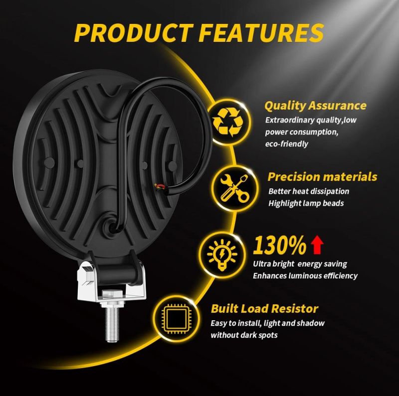 Dxz Car LED Work Light 48W Flood Lamp for Car SUV off Road for Jeep Truck Boat 12V 24V