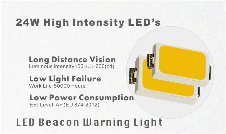 LED Emergency Warning Safety Light Beacon Strobe Effect