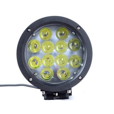 7inch 60W 12 CREE LED Chip Work Light Round Offroad Driving Light with 4D Lens