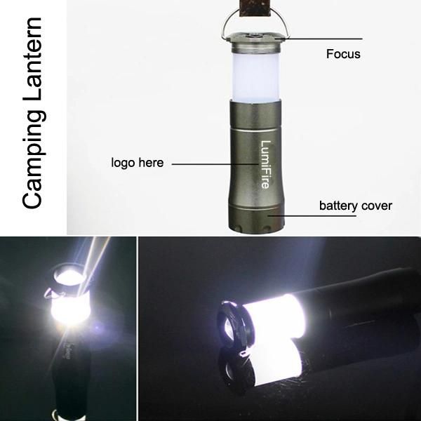 Dry Battery Source Zoomable LED Flashlight Torch Lamp