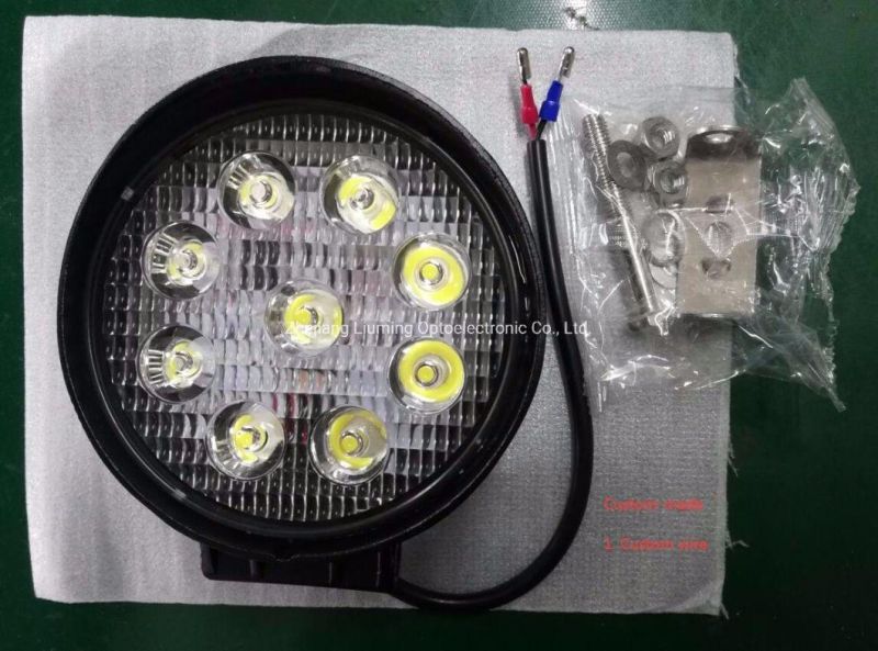 Auto Parts Round 24W 27W 48W LED Work Light 50mm Spot Lamp for Truck Forklift