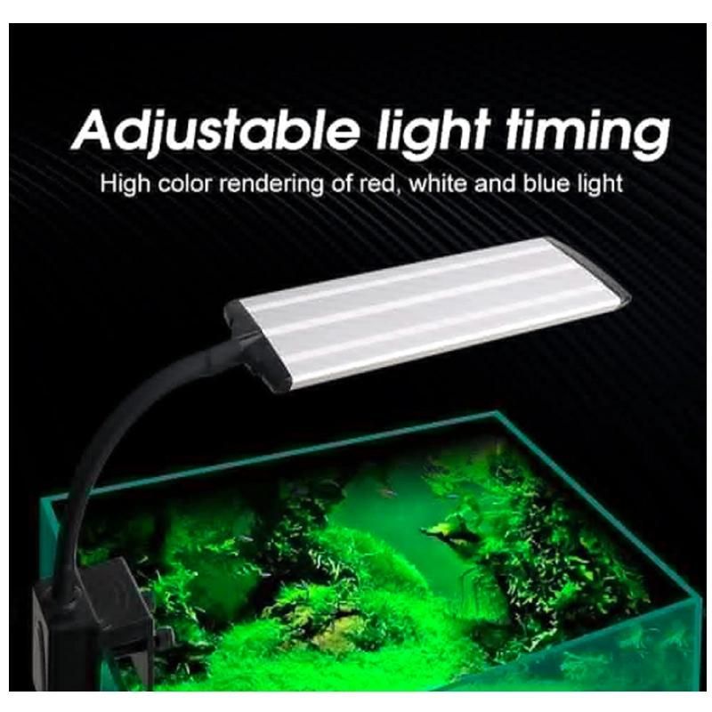 Clip on Light, Clamp Aquarium Light with White+ Blue+Red LEDs