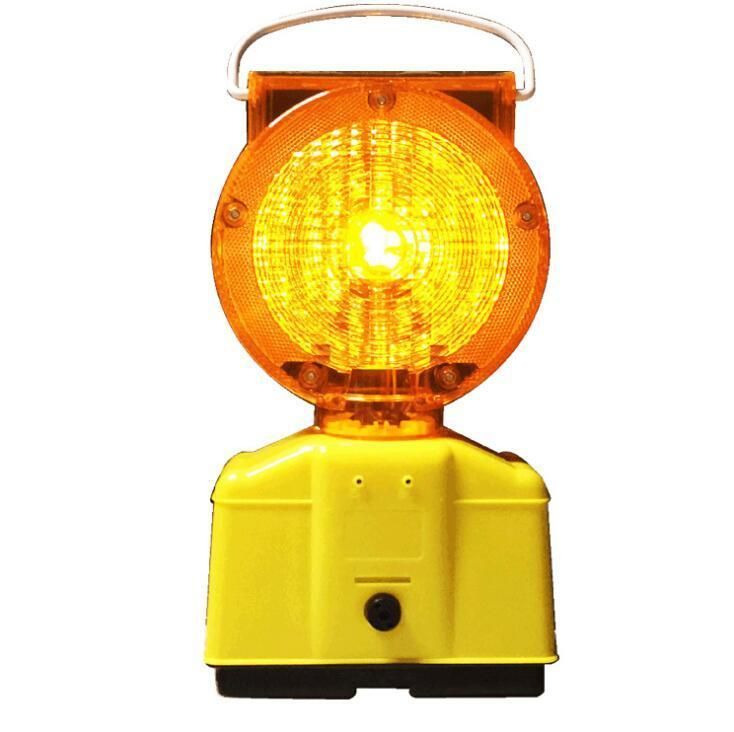 Solar Powered Emergency LED Strobe Caution Traffic Safety Warning Lamp