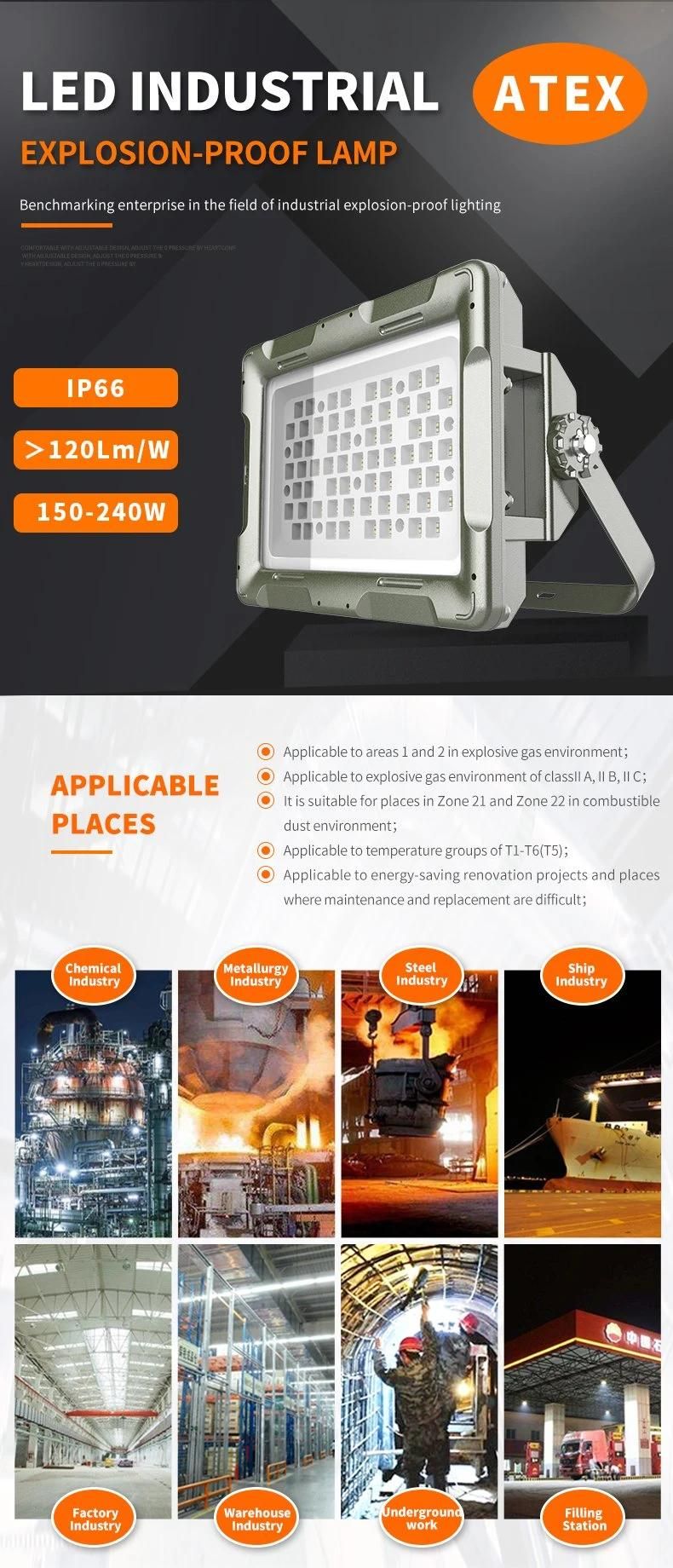 Warehouse Lighting IP68 100W 5000K Explosion-Proof Lights Class 1div2